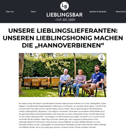HannoverBienen als LieblingsLieferant der Lieblingsbar Hannover